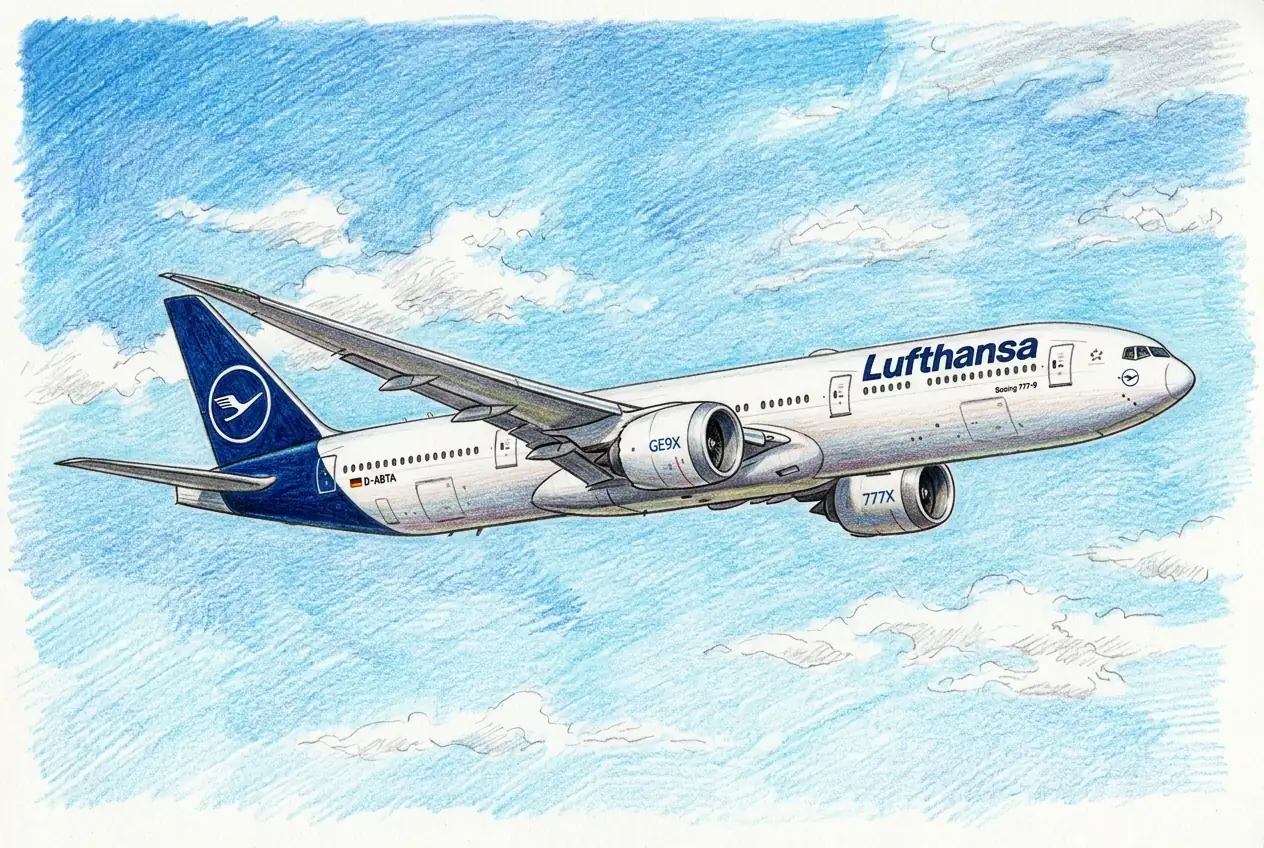 Boeing Flies First Lufthansa 777-9, Ending Seven Years of Delays