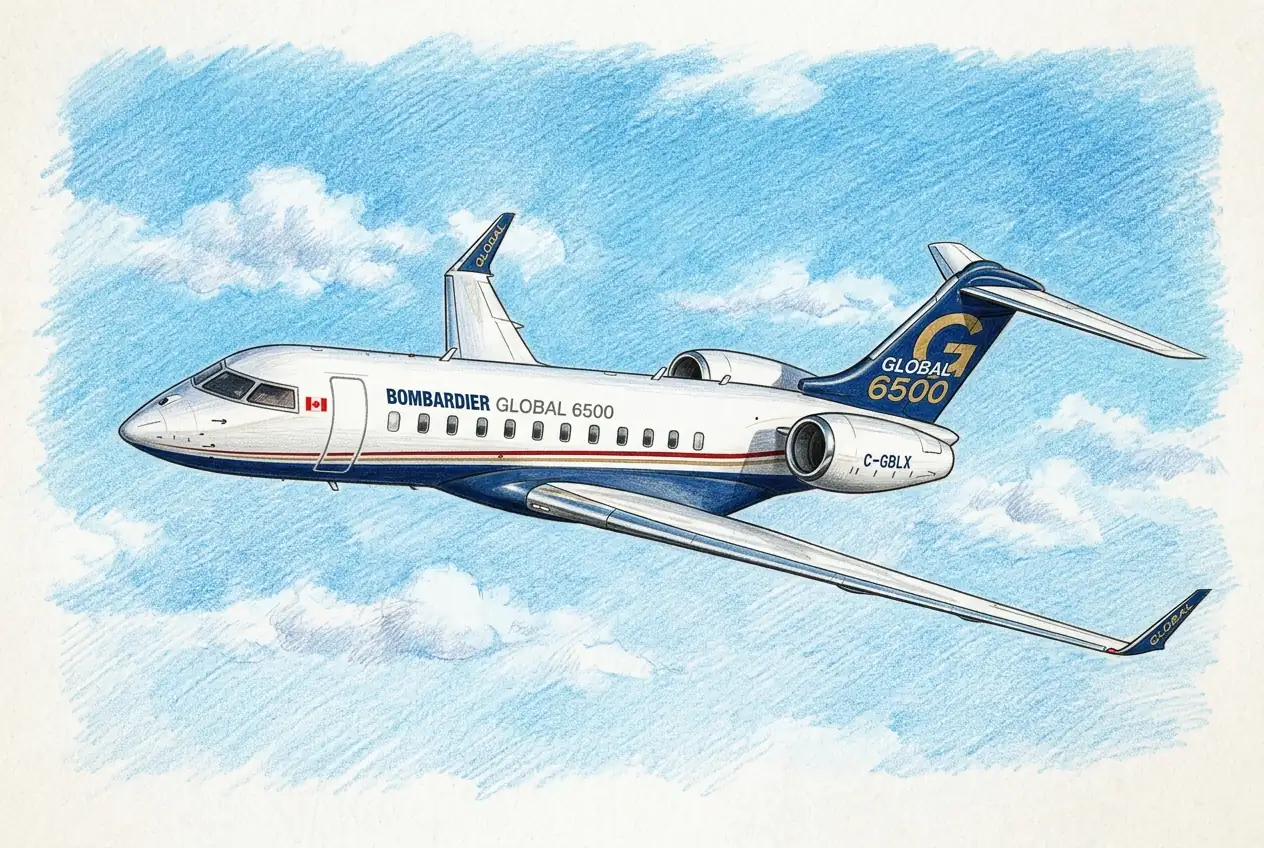 Bombardier Secures 10-Year Support Deal for Sweden’s Global 6500 Fleet