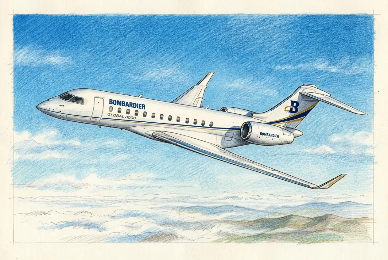 Bombardier Smashes Speed Record with Global 8000 Ahead of Farnborough Debut