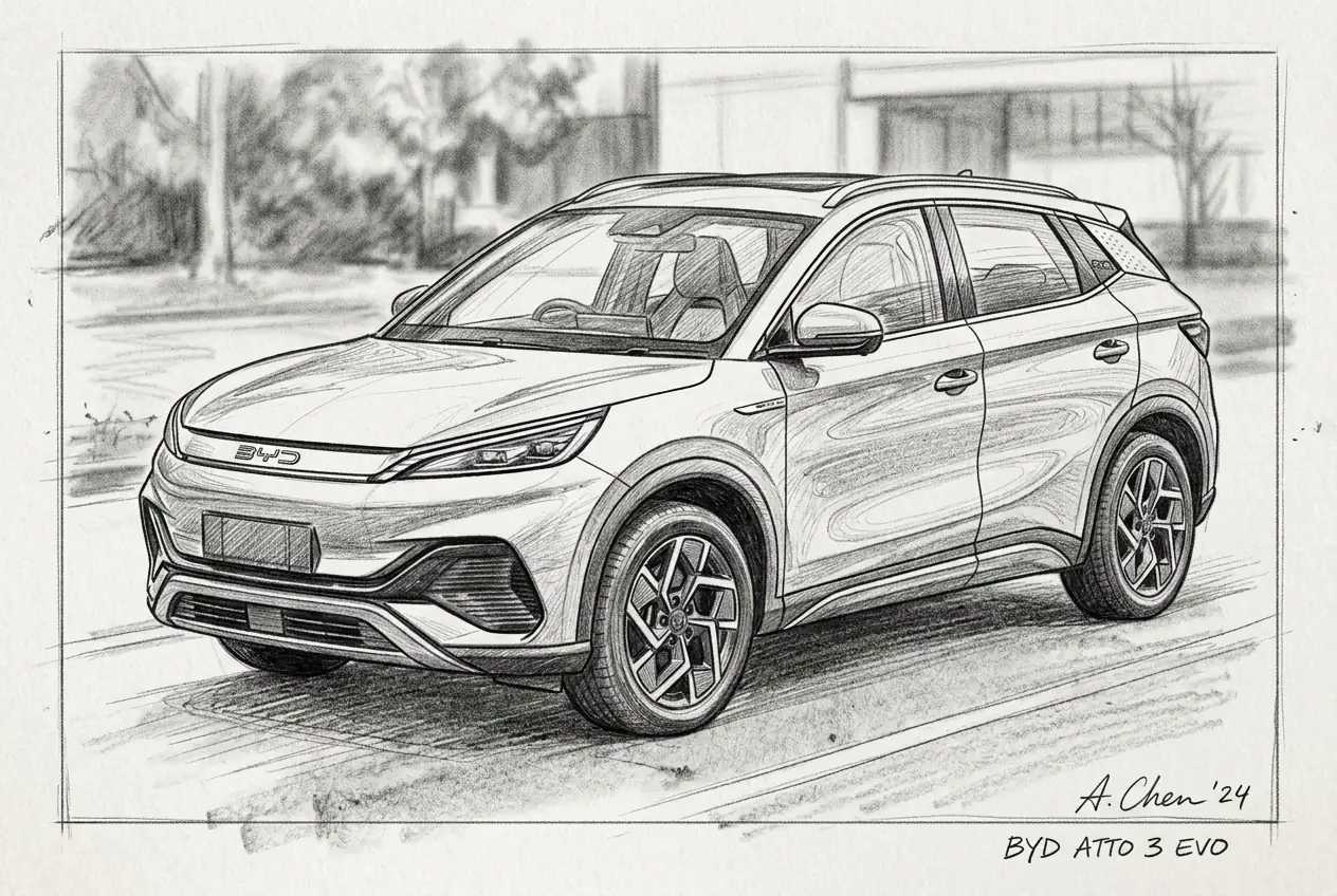 BYD Confirms Atto 3 Evo for Australia, Featuring 510km Range