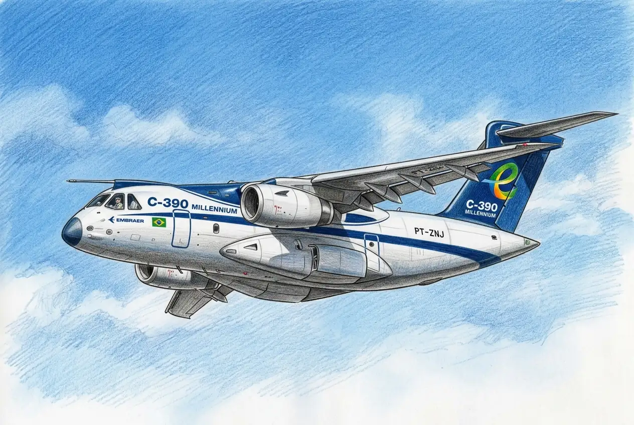Embraer Secures UAE Order for 20 C-390 Aircraft, First Middle East Win